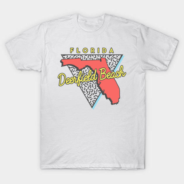 Deerfield Beach Florida Retro Souvenir T-Shirt-TOZ